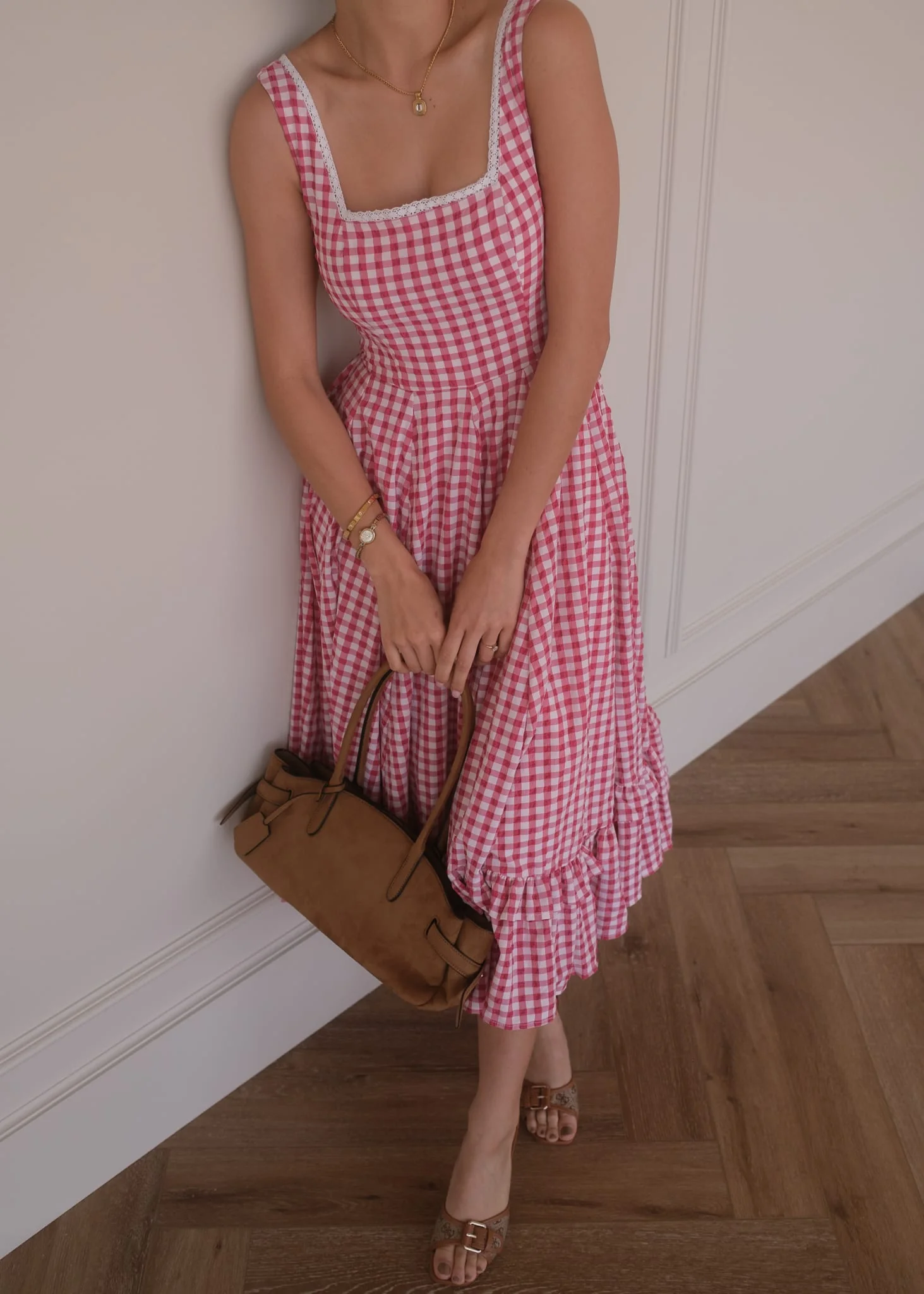 Daze Dress Red Gingham - Image 10