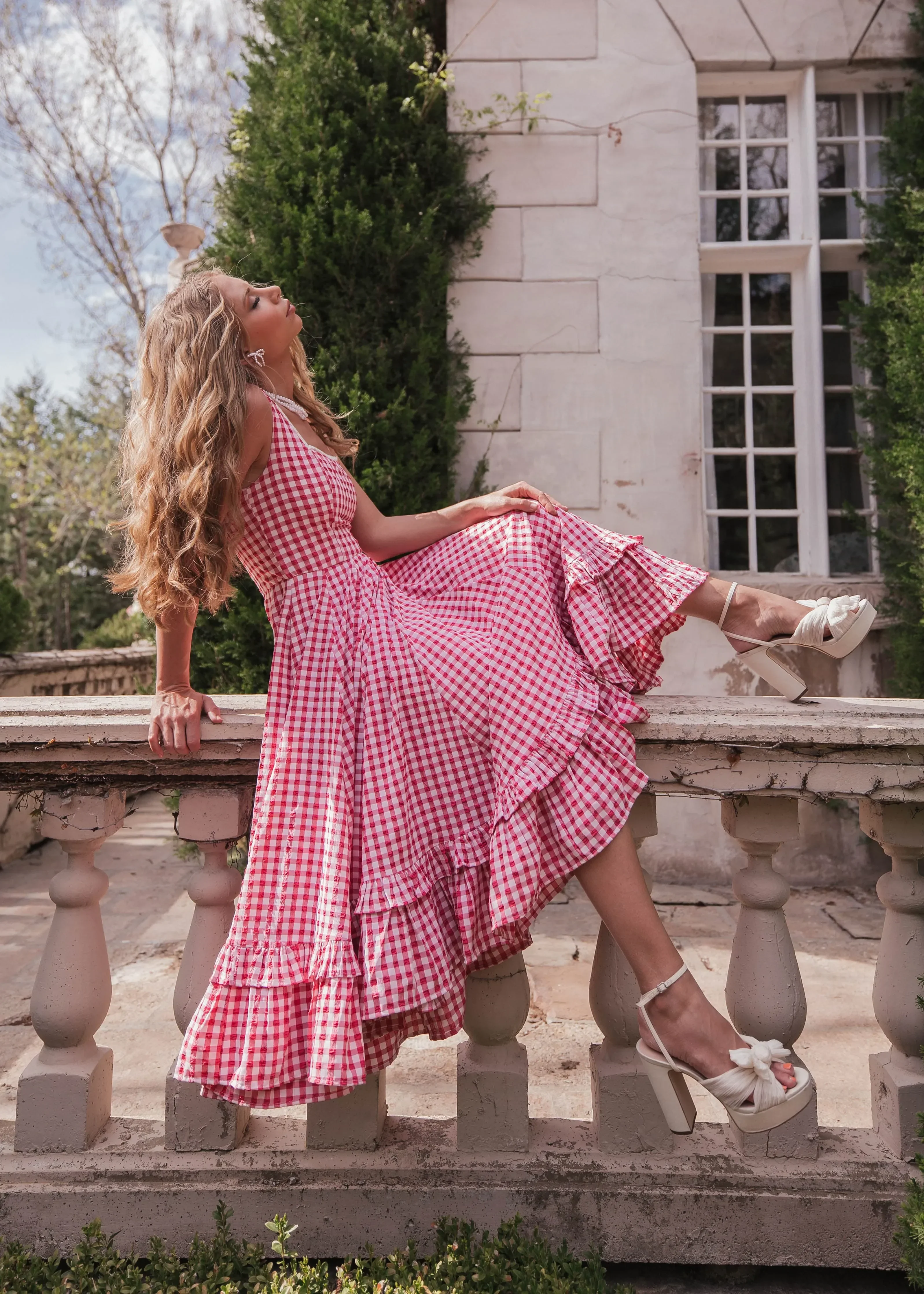 Daze Dress Red Gingham - Image 13