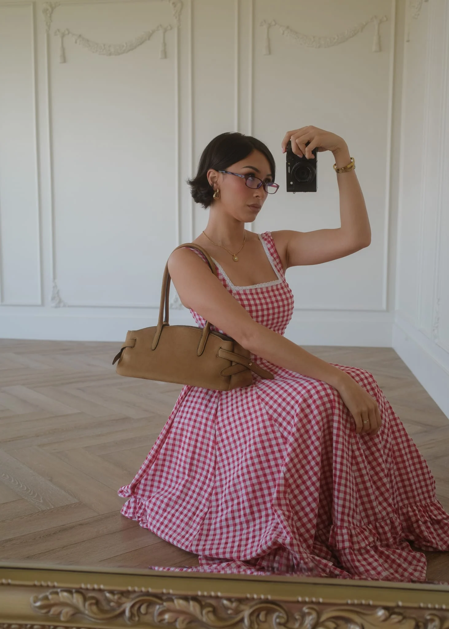 Daze Dress Red Gingham - Image 3