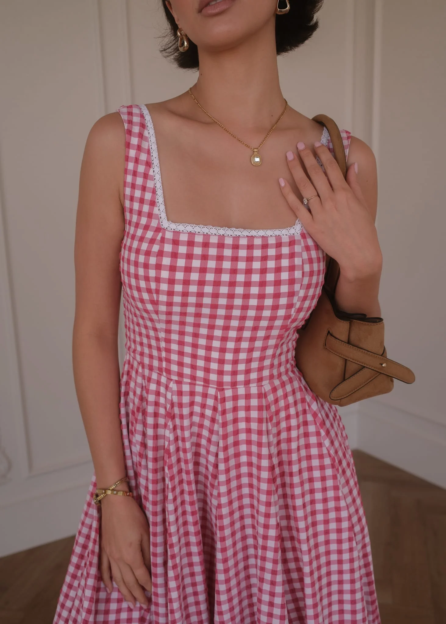 Daze Dress Red Gingham - Image 6