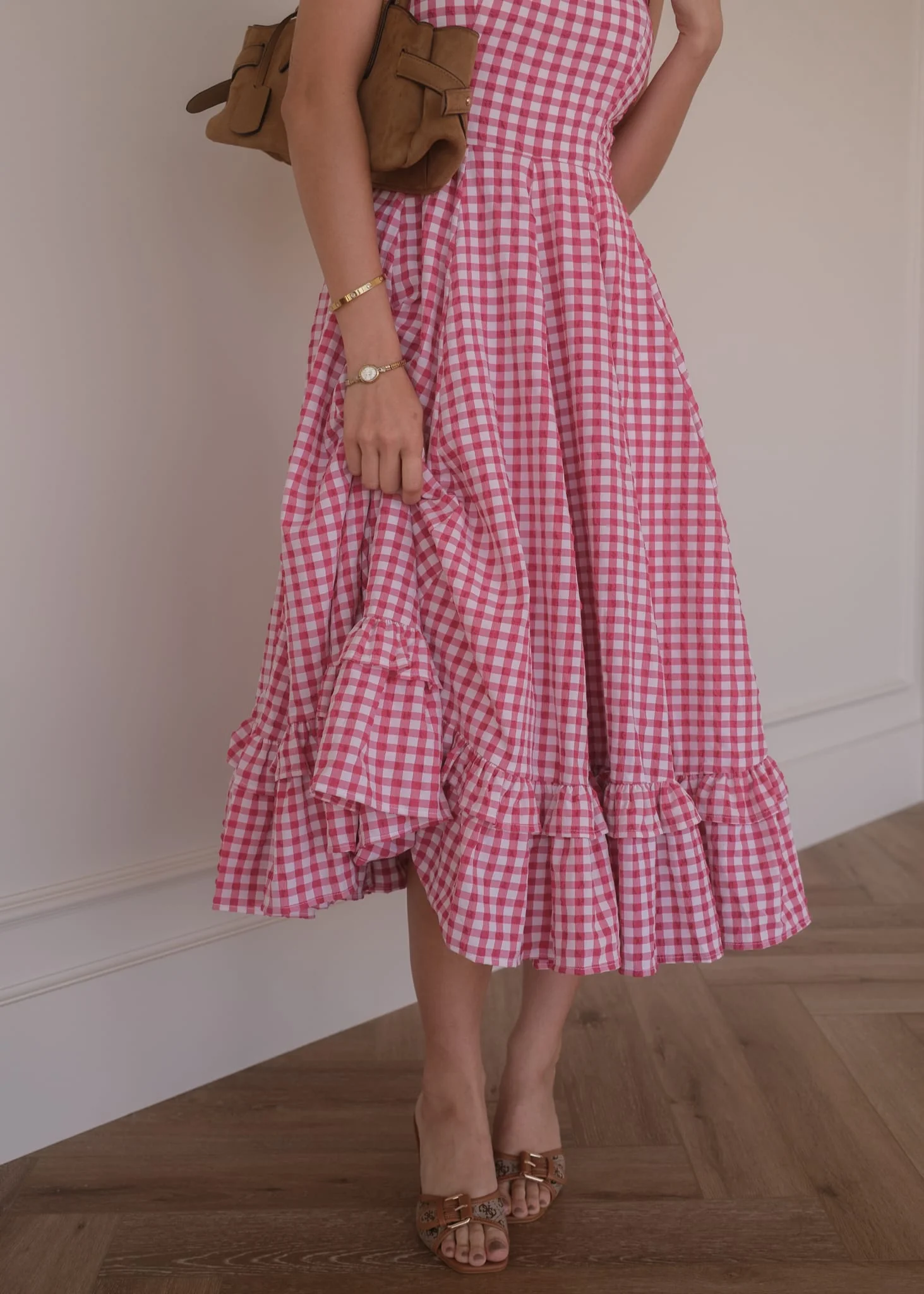 Daze Dress Red Gingham - Image 9