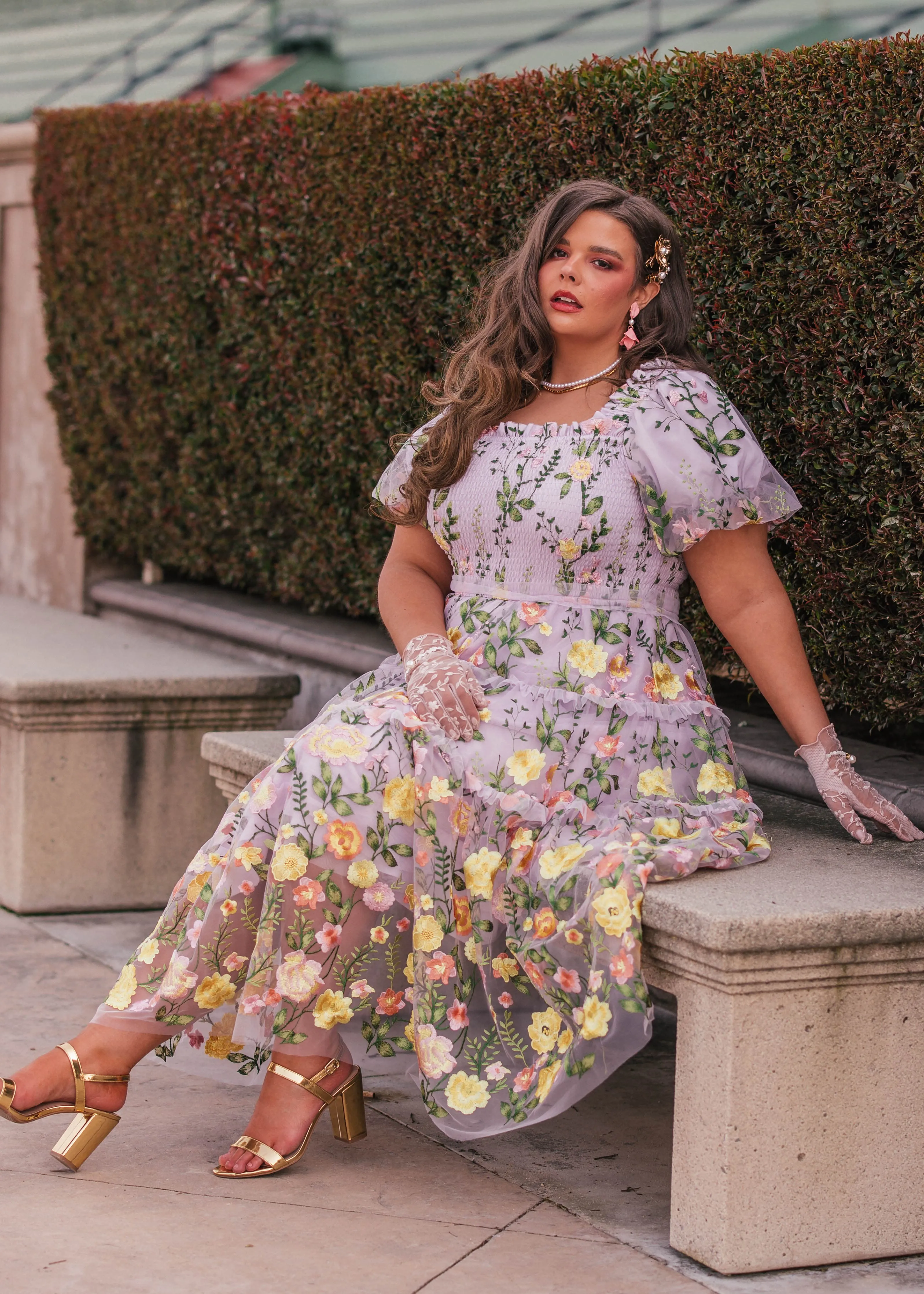 Rose Dress Midi - Lavender - Image 10