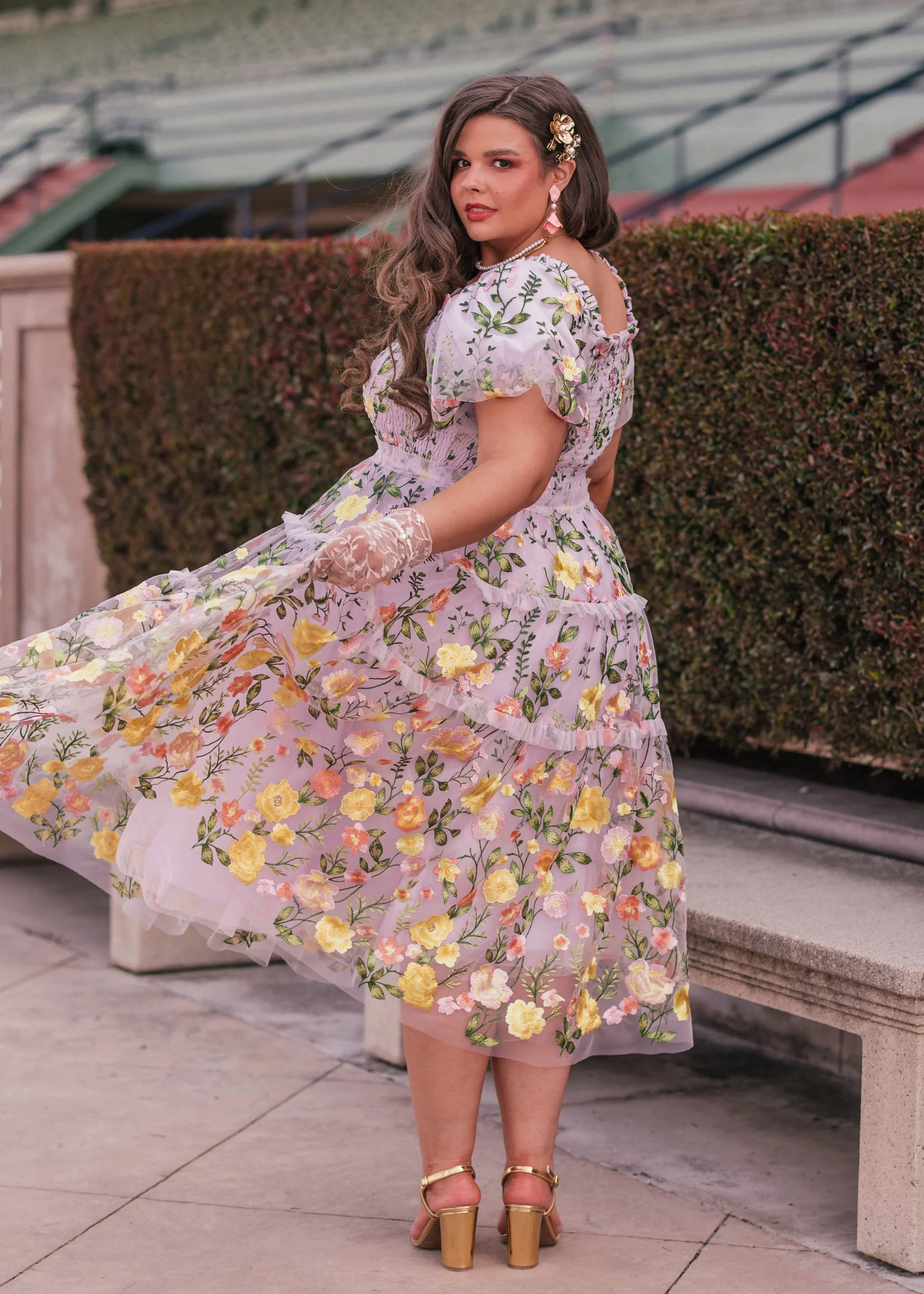 Rose Dress Midi - Lavender - Image 11