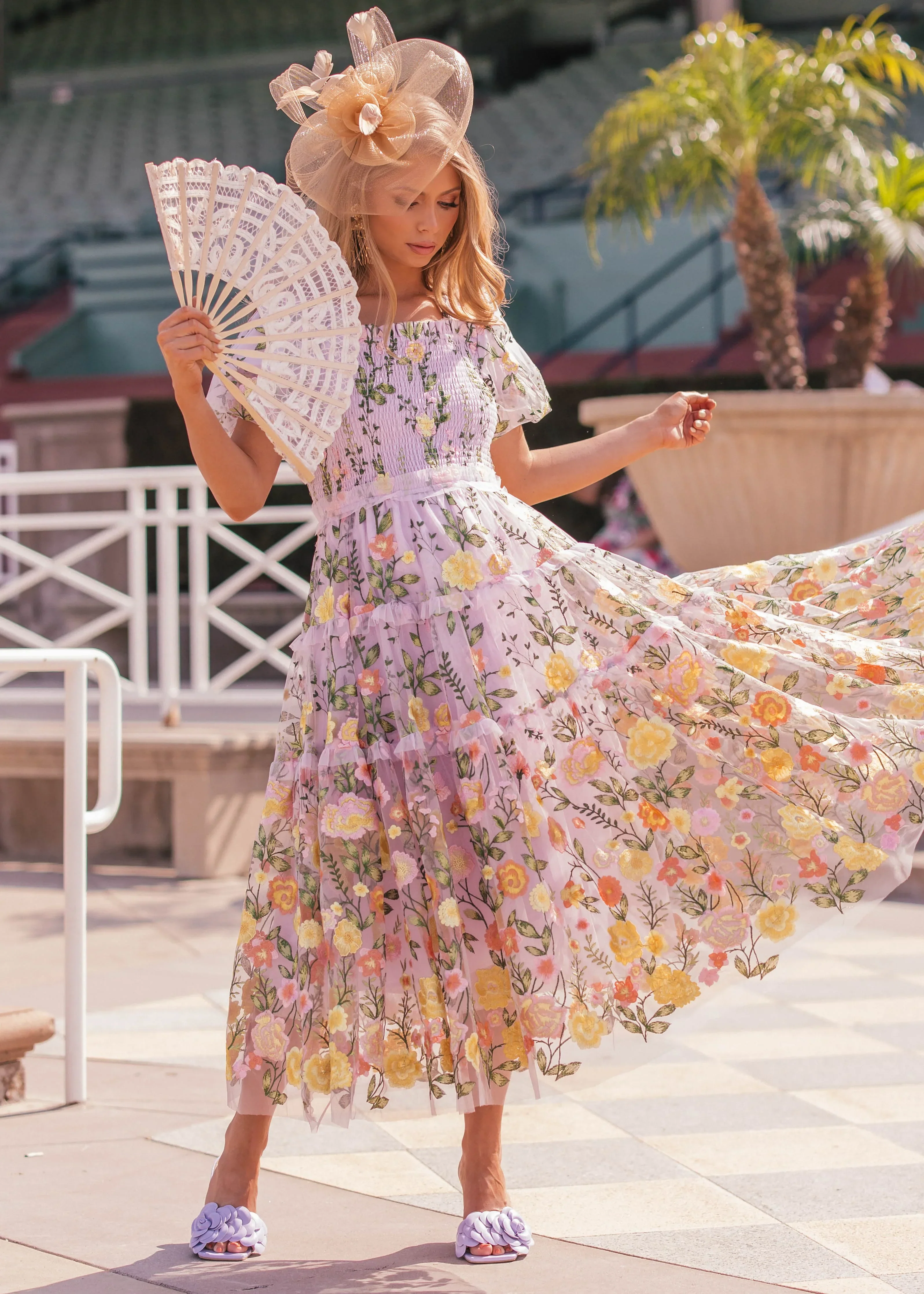Rose Dress Midi - Lavender - Image 3