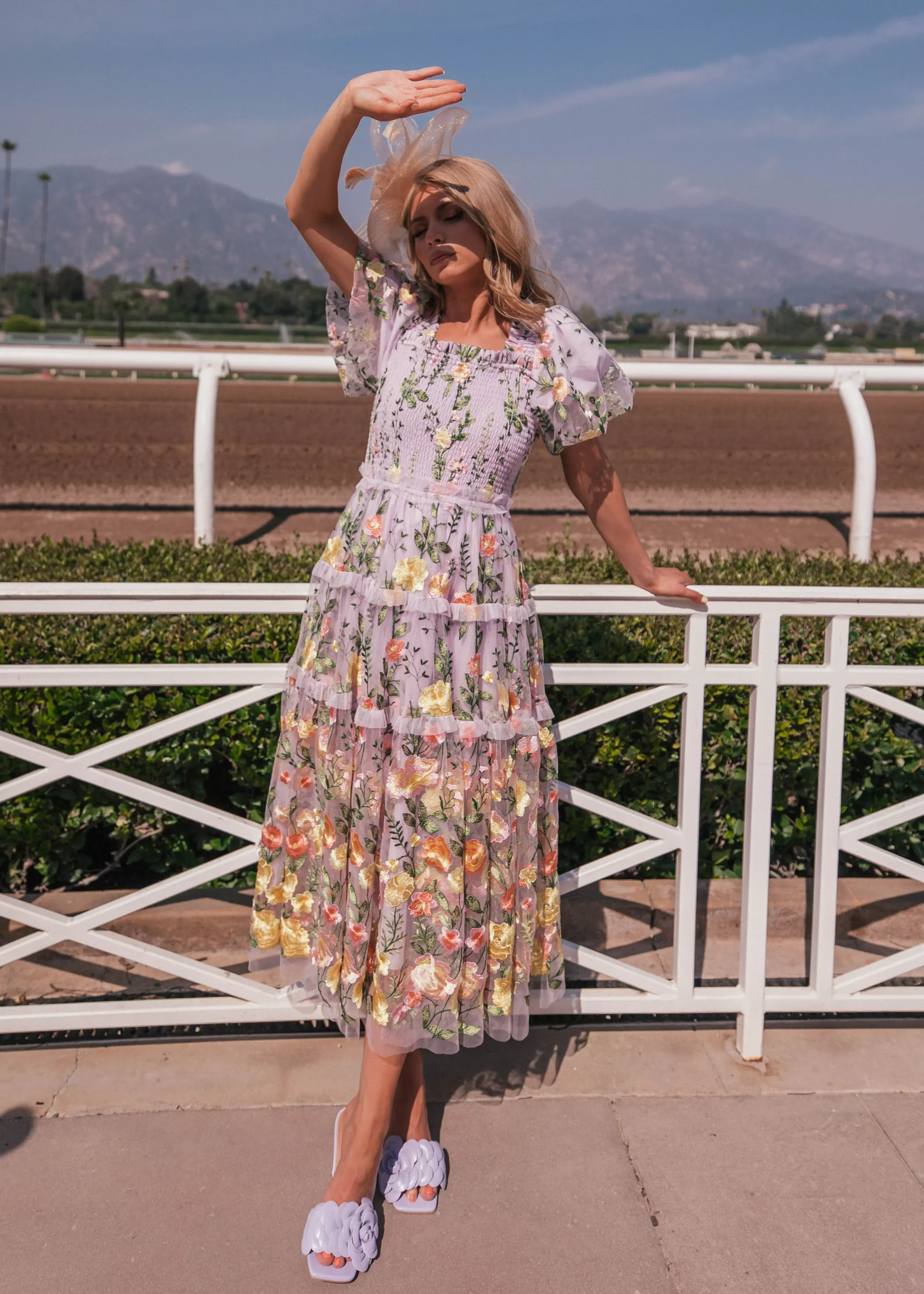 Rose Dress Midi - Lavender - Image 7