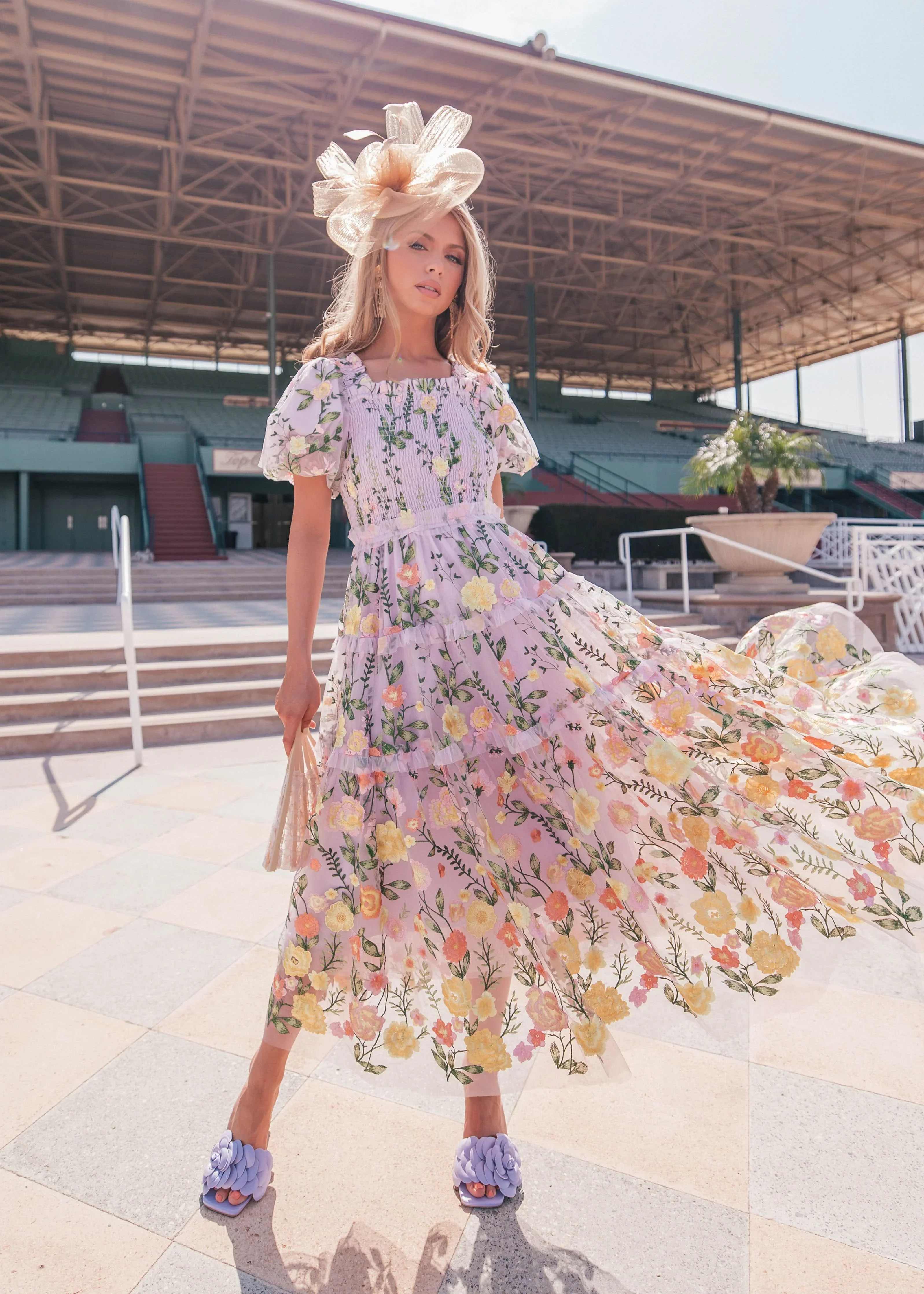 Rose Dress Midi - Lavender - Image 8