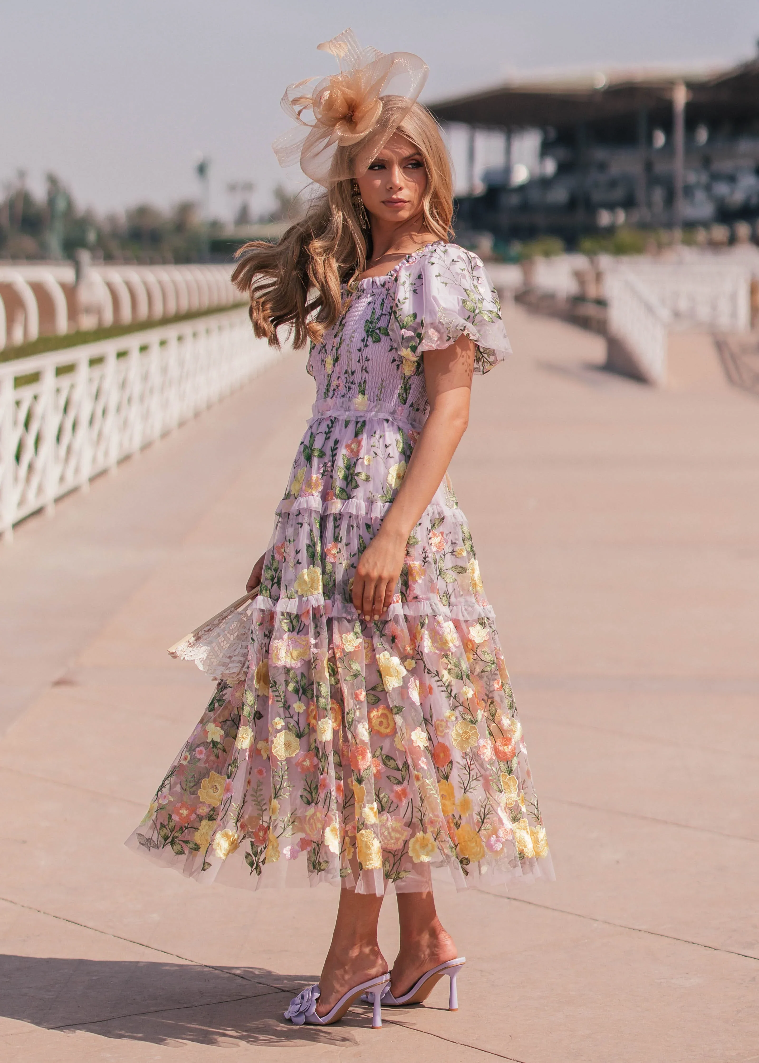 Rose Dress Midi - Lavender - Image 9